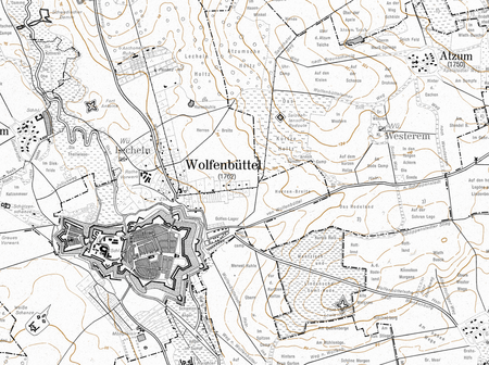 Kartenausschnitt Wolfenbüttel