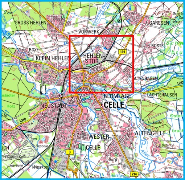 Anfahrt Katasteramt Celle