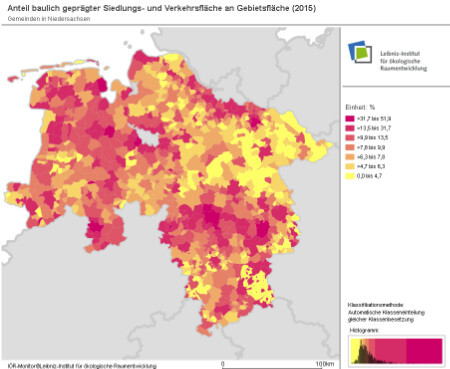 Monitor der Siedlungs- und Freiraumplanung (IÖR-Monitor) des Leibniz-Instituts für ökologische Raumentwicklung