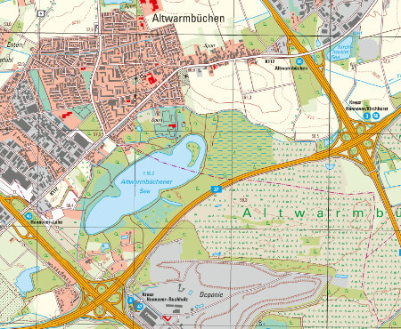 Ableitung der Topographischen Karte 1:25000 (DTK25)