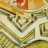 Ausschnitt aus Karte der Residenzstadt und Festung Wolfenbüttel