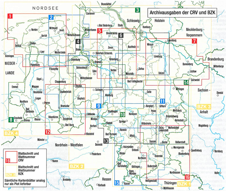 Blattübersicht CRV und BZK