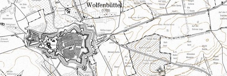 Karte des Landes Braunschweig im 18. Jahrhundert (BL)