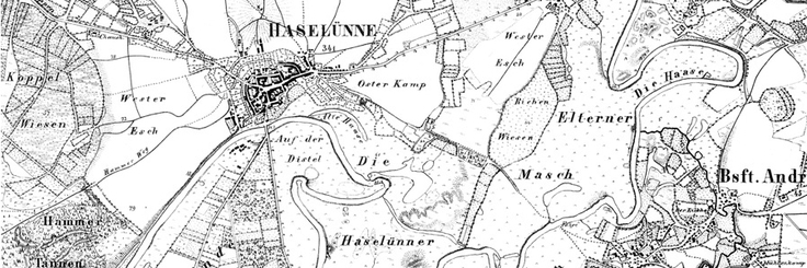 Gaußsche Landesaufnahme - Kartenbeispiele und Formate (GL)