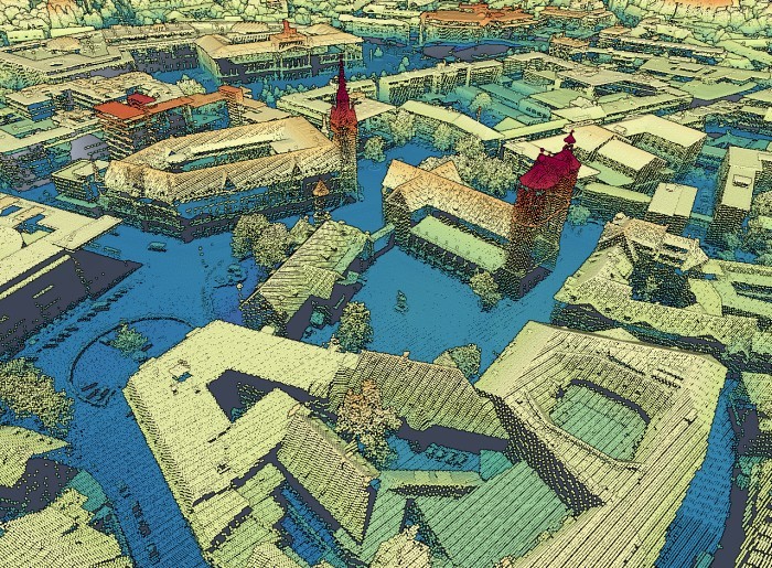 Innenstadt Braunschweig 3D-Punktwolke