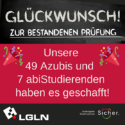 Unsere 48 Azubis und 7 abiStudierenden haben es geschafft!