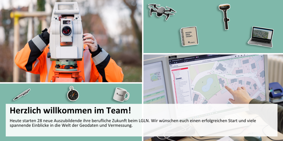 Karrierestart in Niedersachsen: 54 Auszubildende und Studierende beginnen beim LGLN