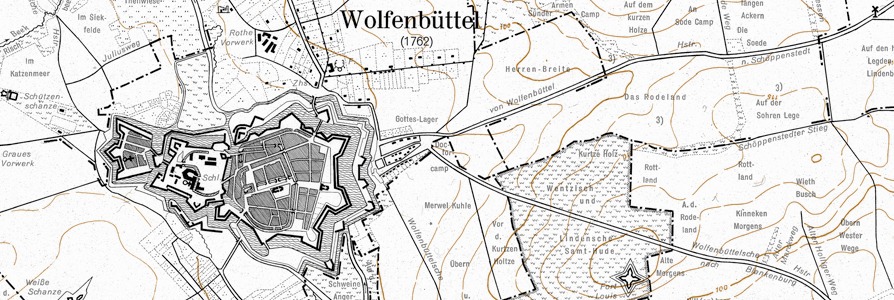 Karte des Landes Braunschweig im 18. Jahrhundert (BL)